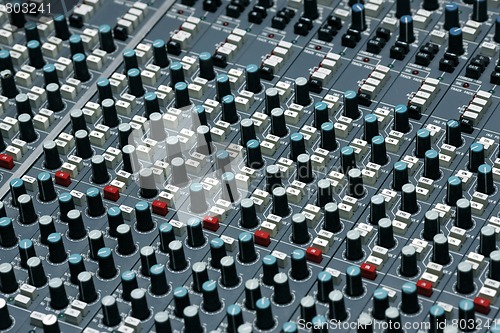 Image of Detail from a recording studio