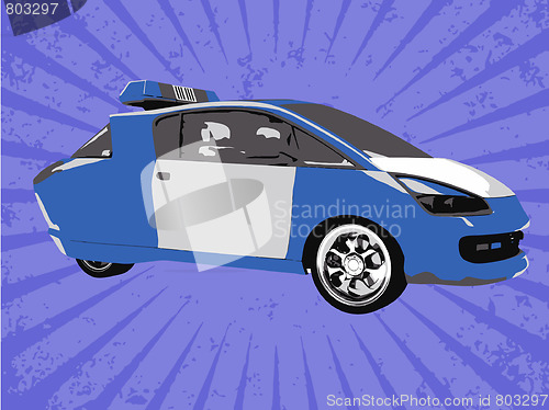 Image of Vector police car