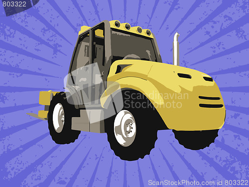 Image of Vector fork truck