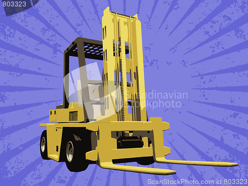 Image of Vector fork truck