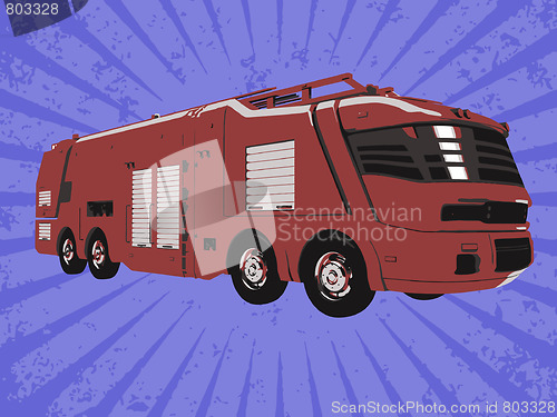 Image of Vector firetruck