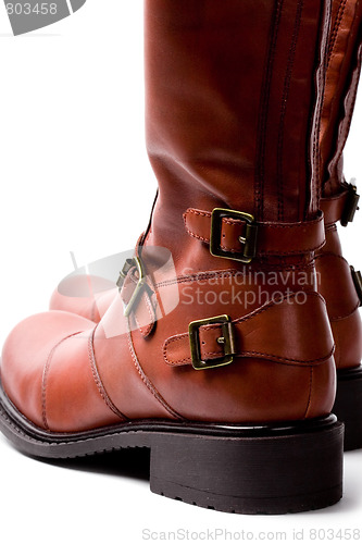 Image of pair of brown boots