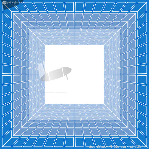 Image of Blue Backdrop, blank