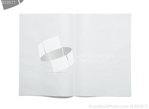 Image of Blank newspaper spread