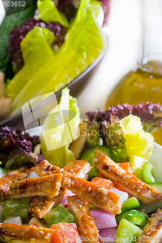 Image of sesame chicken salad