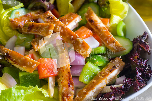 Image of sesame chicken salad