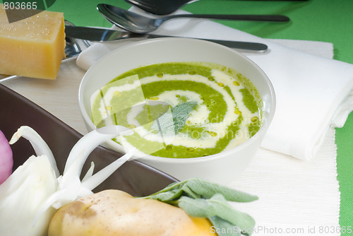 Image of spinach soup