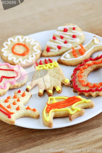 Image of Plate of homemade cookies