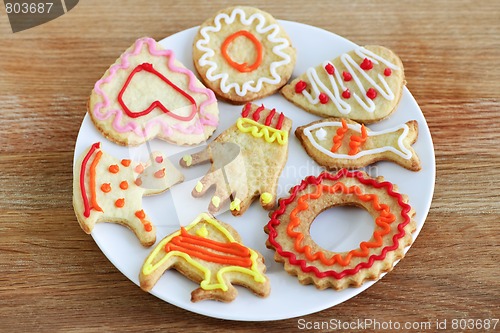 Image of Plate of homemade cookies