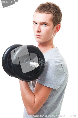 Image of Young man workout