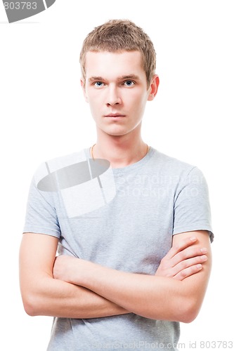 Image of Confident serious young man