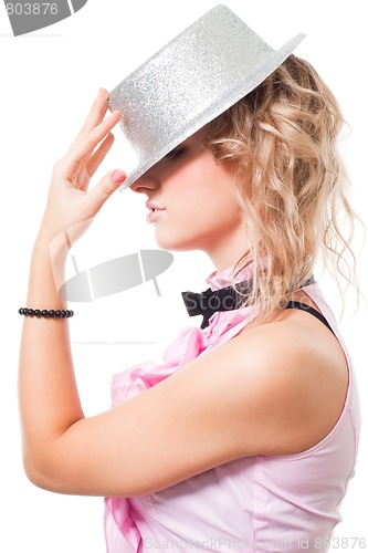 Image of Portrait of a fairy with magician hat