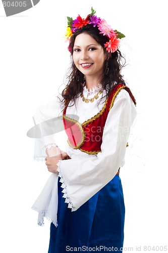 Image of Woman in traditional Greek costume