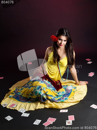 Image of Gypsy woman with cards