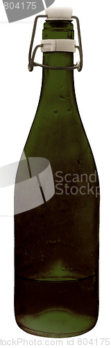 Image of Dark green bottle.