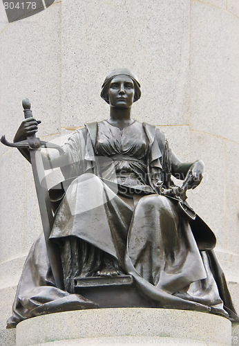 Image of Sitting Justice with Sword.