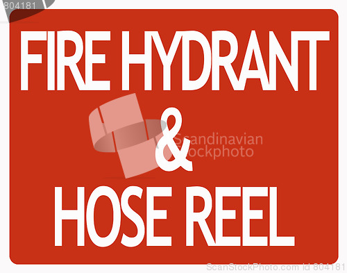 Image of Fire hydrant sign