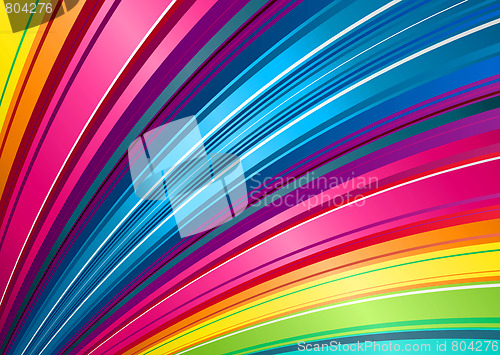 Image of rainbow fan background