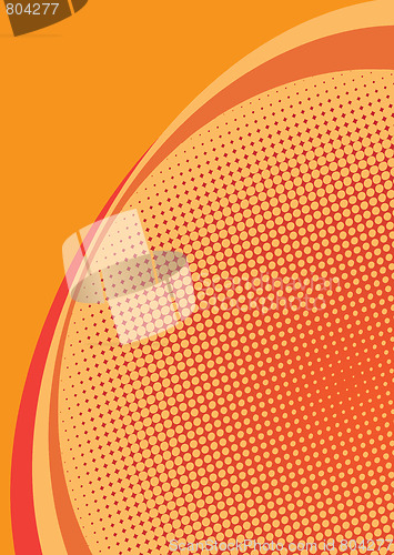 Image of orange halftone background