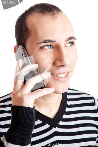 Image of Talking on cellphone