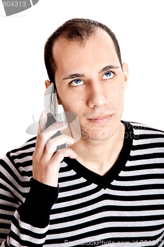 Image of Talking on cellphone