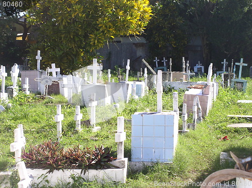 Image of Caribbean churchyard