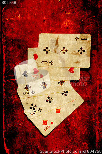 Image of abstract scene game of poker