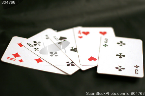 Image of abstract scene game of poker