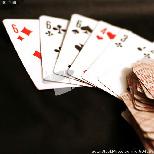 Image of abstract scene game of poker