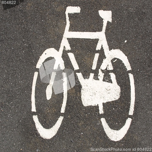 Image of Bike lane sign
