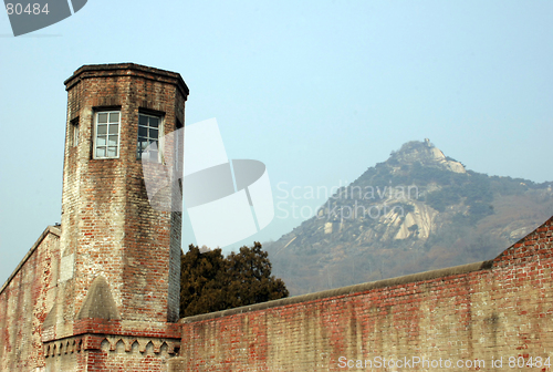 Image of Watch tower overlooking mountain