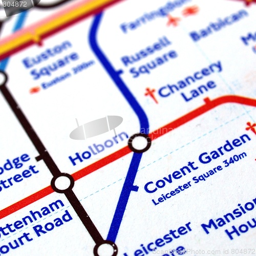 Image of Tube map of London underground