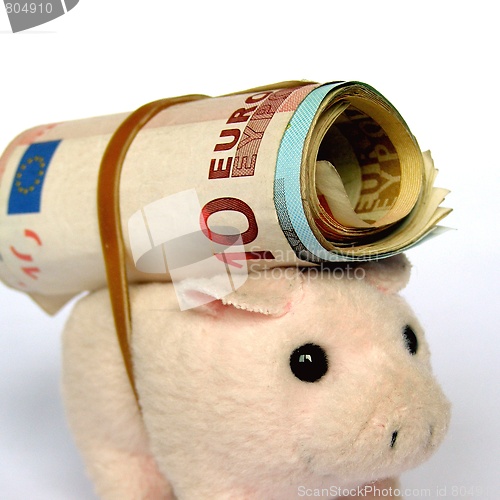 Image of Pig with money