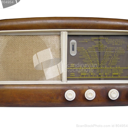 Image of Old AM radio tuner