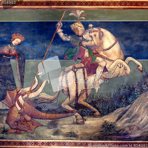 Image of St George killing the drake