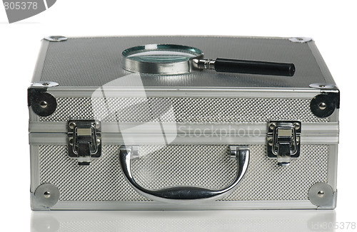 Image of Metal suitcase