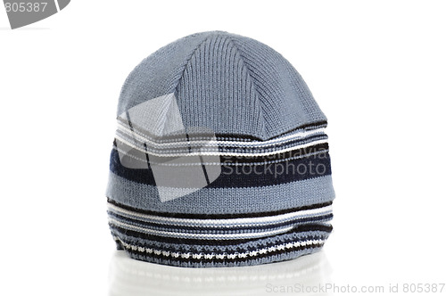 Image of Sports knitted cap isolated on a white