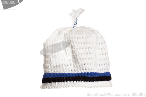 Image of Sports knitted cap isolated on a white