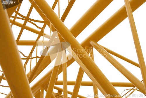 Image of Spase Metal Truss Colored Yellow
