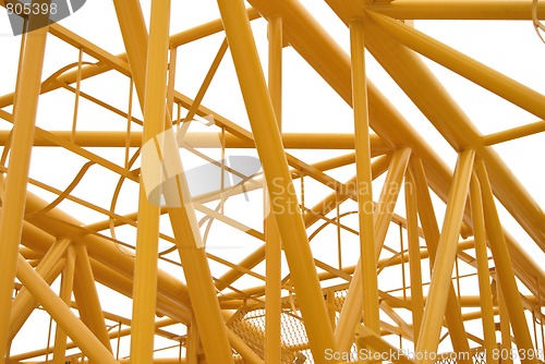 Image of Space Metal Truss Colored Yellow