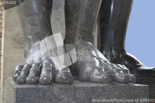 Image of Foots of Granite Statue