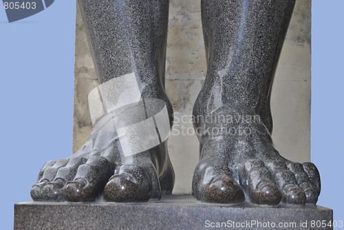 Image of Foots of Granite Statue