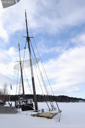 Image of Frozen Boat