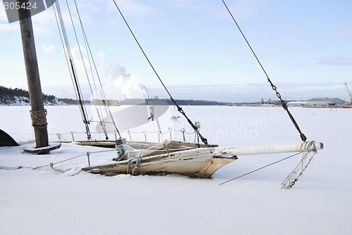 Image of Fragment of Frozen Boat