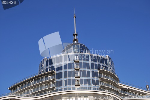 Image of Steeple and Penthouse of Modern Building