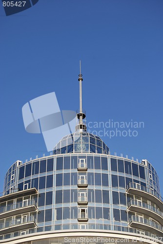 Image of Steeple And Penthouse of Modern Building