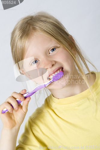 Image of Children brushing teeth