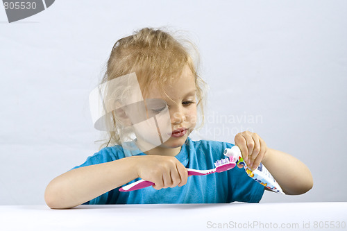 Image of Children brushing teeth