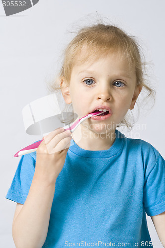 Image of Children brushing teeth