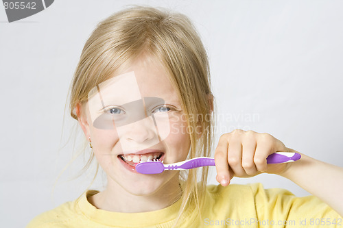 Image of Children brushing teeth